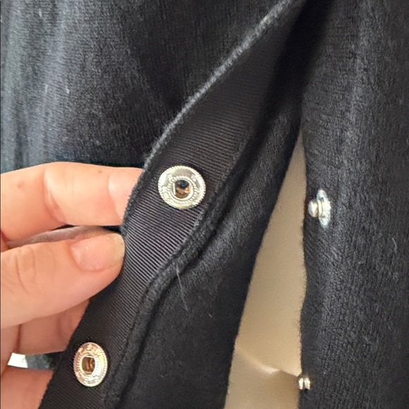 White House Black Market Black Buttoned Cardigan - Picture 6 of 6